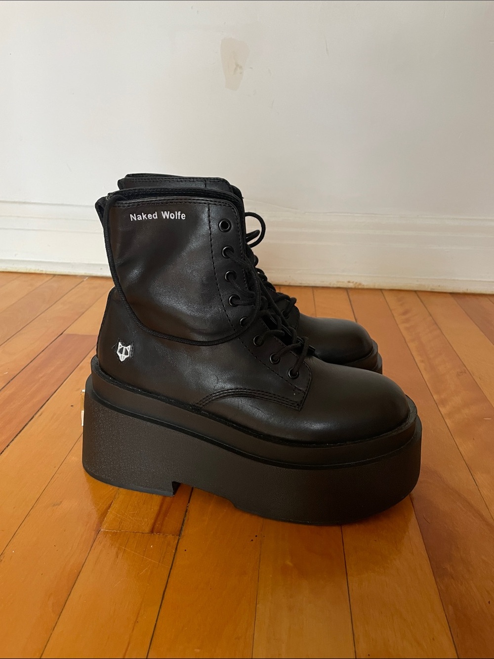 Naked Wolfe Saturn Platform Combat boots size 7